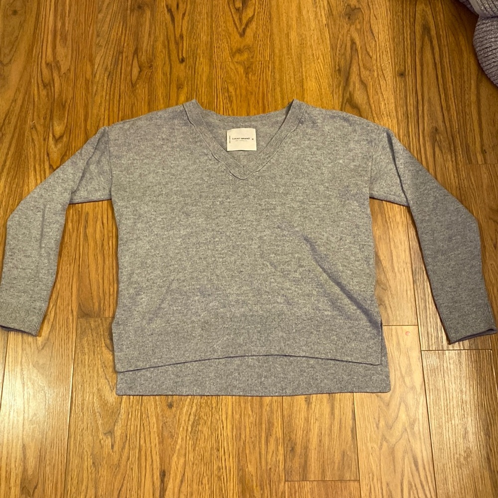 Lucky Brand grey sweater